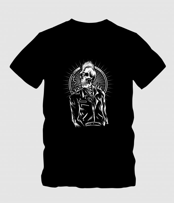 Punk Skull tshirt-factory.com