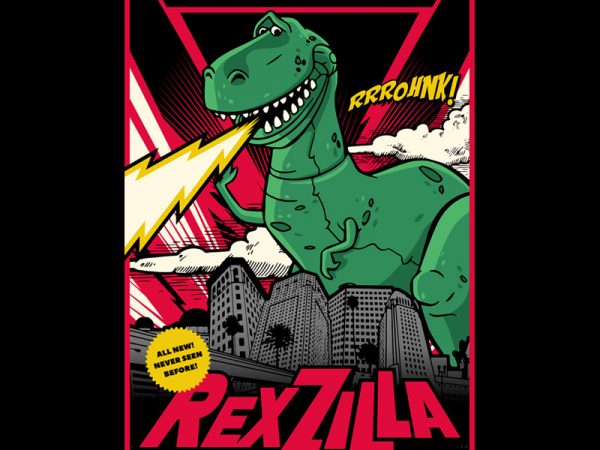 Rexzilla vector t-shirt design