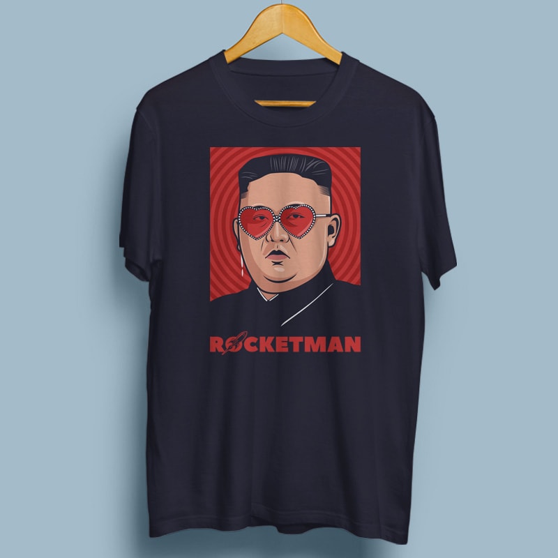 ROCKETMAN t-shirt designs for merch by amazon