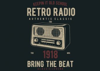 Retro Radio buy t shirt design artwork