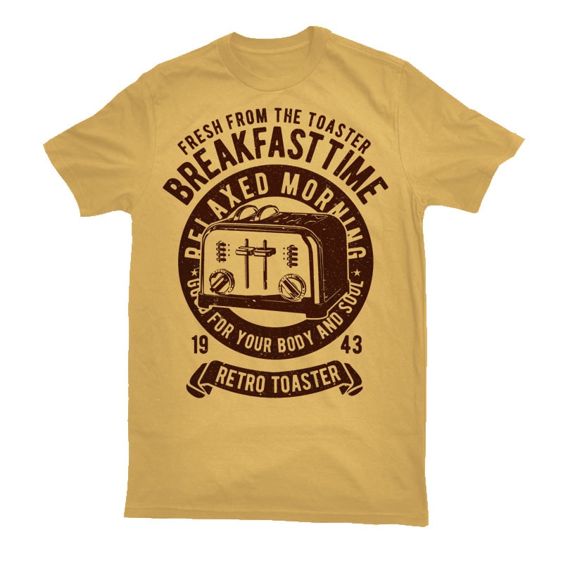Retro Toaster t shirt design png