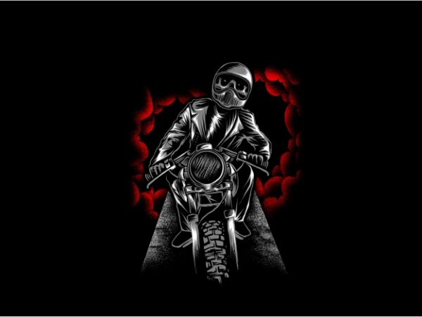 Ride to hell shirt design png