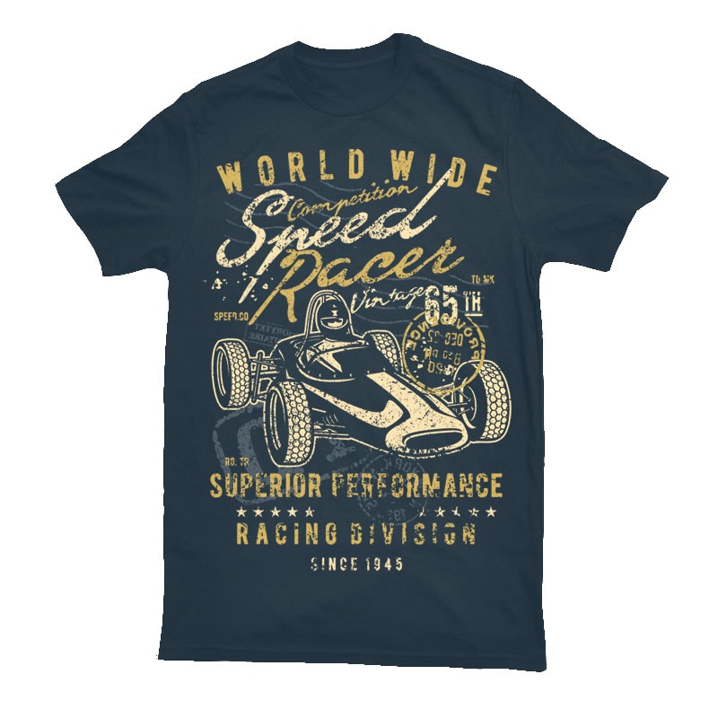 Speed Racer Vintage t shirt design png