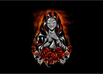 The Virgin Mary shirt design png