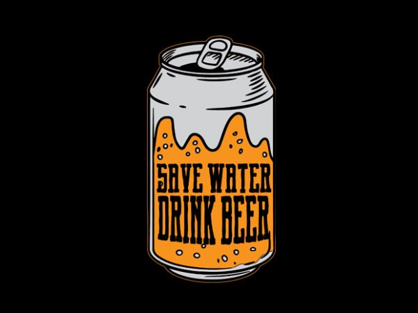 Beer can vector t-shirt