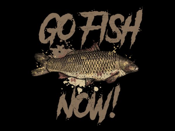Go fish vector t-shirt