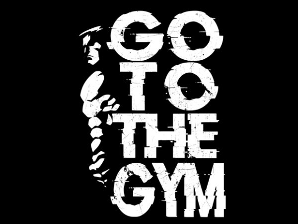 Gym vector t-shirt design