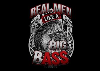 big bass 2 Vector t-shirt design