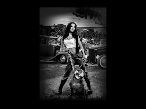 Woman and bulldog buy t shirt design artwork Woman and bulldog buy t shirt design artwork