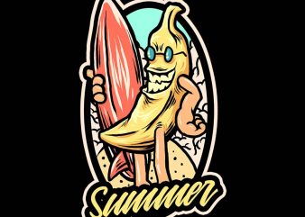 banana summer tshirt design