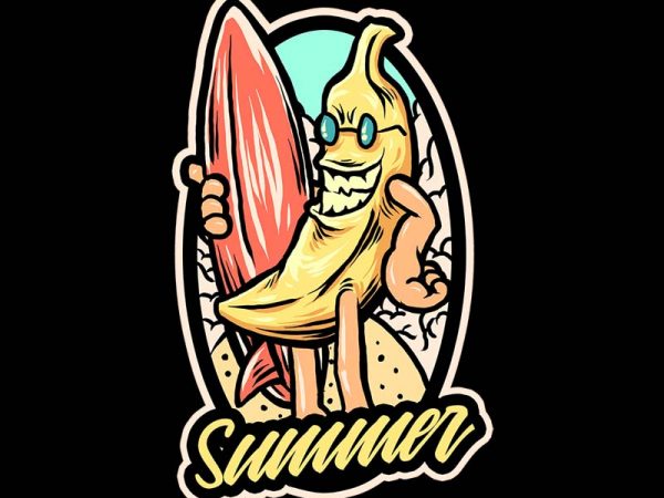 Banana summer tshirt design