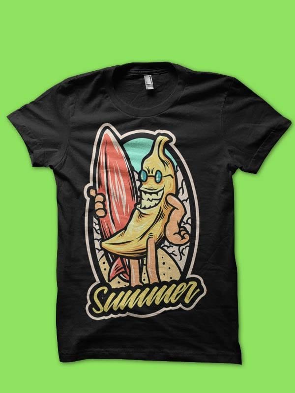banana summer tshirt design t shirt designs for printful