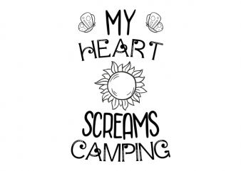 camping t shirt design