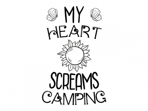 Camping t shirt design