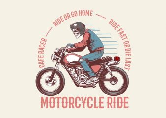 vintage motorcycle commercial use t-shirt design