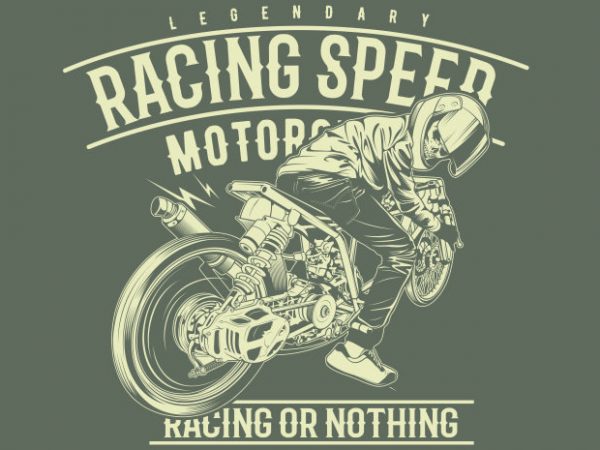 Racing speed vector t shirt design for download