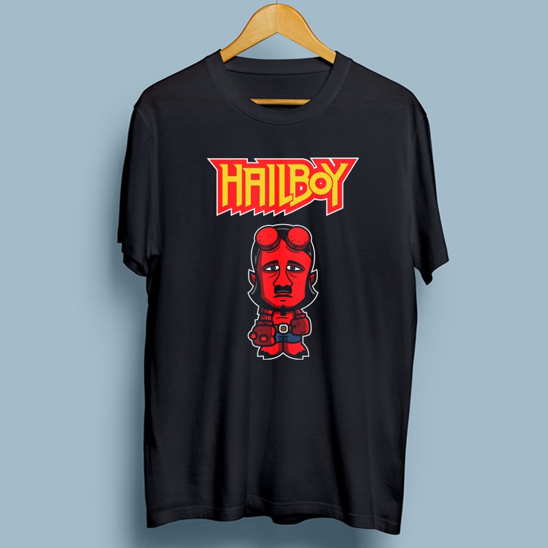 HAILBOY t shirt designs for printful