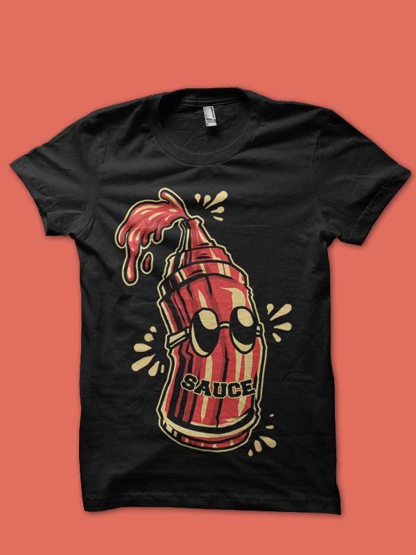 hot sauce tshirt design tshirt design for merch by amazon