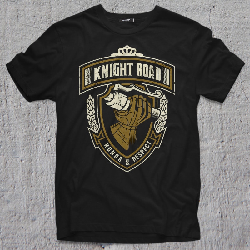 Knight Road t shirt designs for print on demand