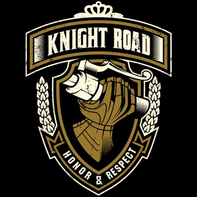 Knight road vector t shirt design for download