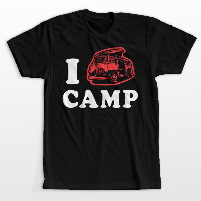 I love camp t shirt designs for teespring