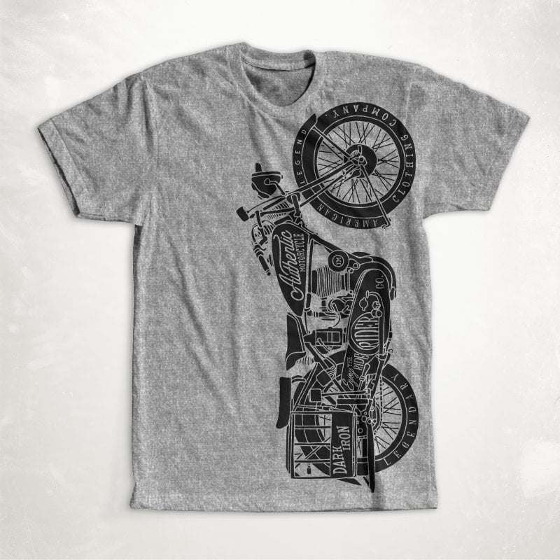 Classic Bike t shirt designs for printful