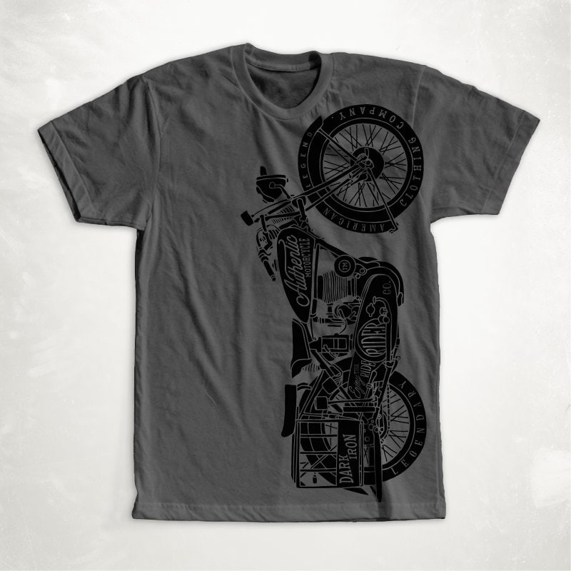 Classic Bike t shirt designs for printful