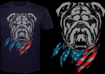 4th july dog present vector t shirt design artwork