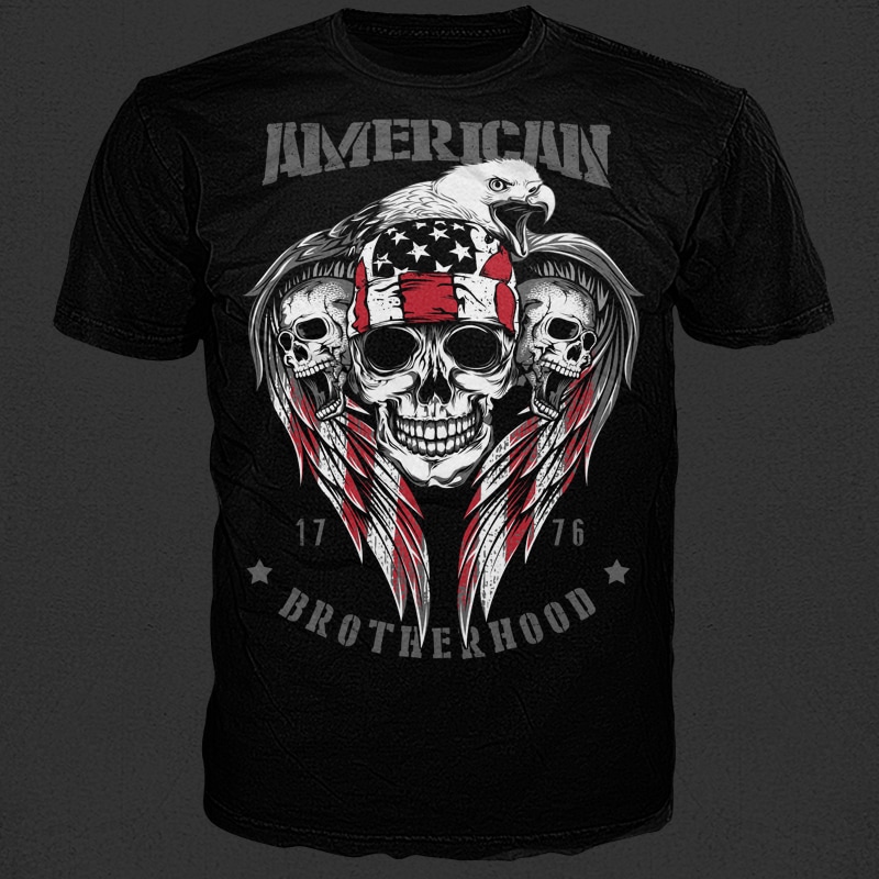 American Brotherhood 1776 t shirt designs for merch teespring and printful