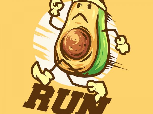 Run tshirt design