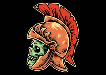 roman skull army tshirt design