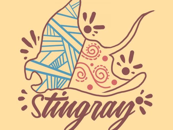 Stingray tshirt design