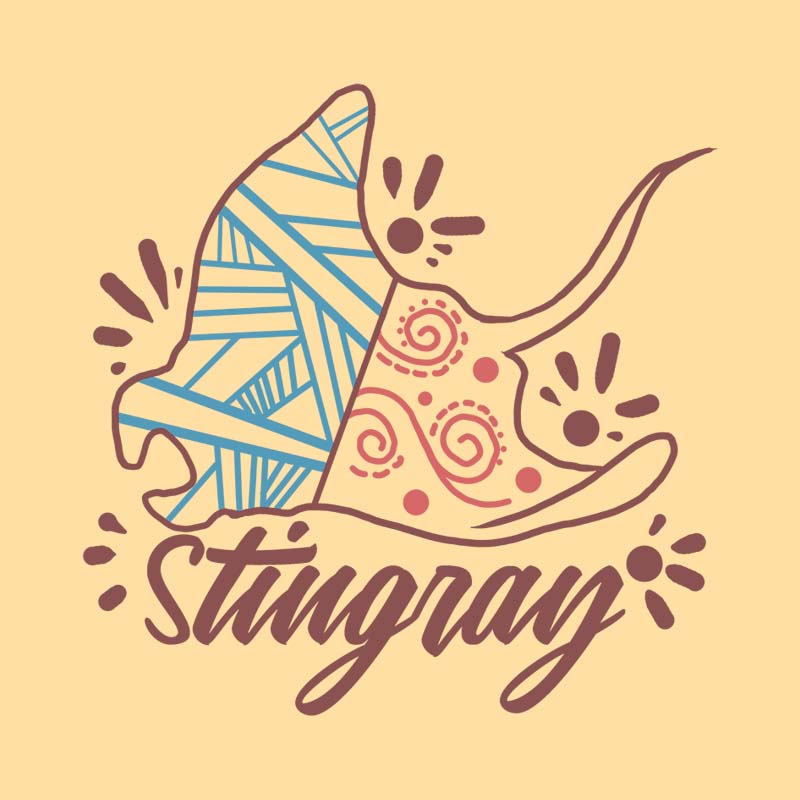 stingray tshirt design tshirt-factory.com