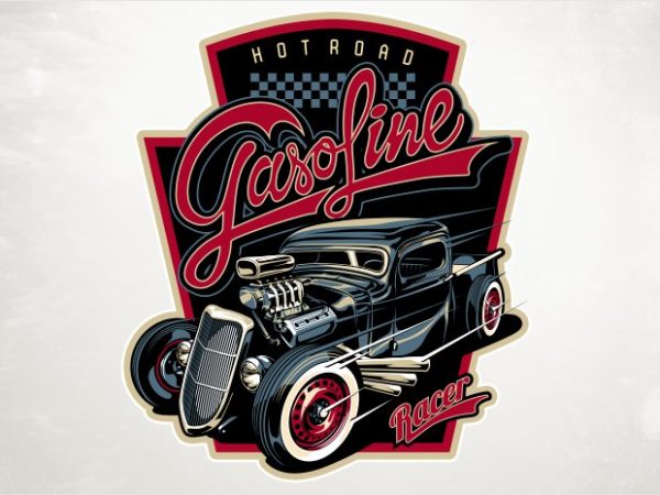 Hot rod t shirt design png