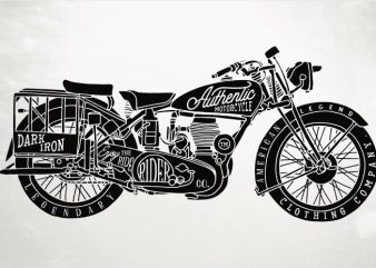 Classic Bike graphic t-shirt design