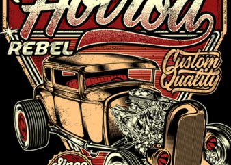 An American Original Hotrod graphic t-shirt design