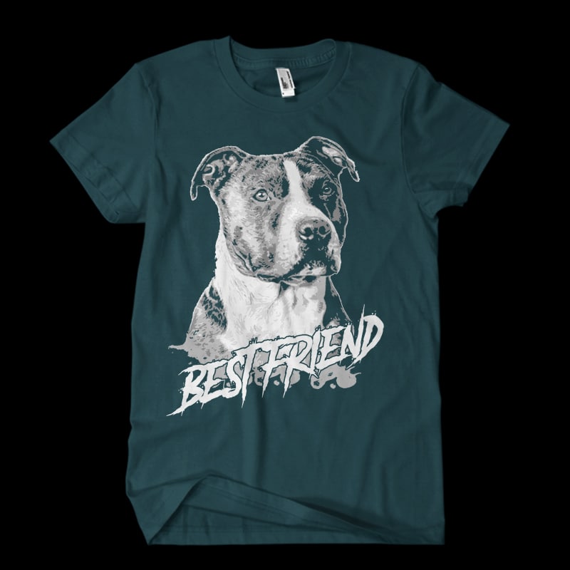 t-shirt vector Pitbull Vector t-shirt design