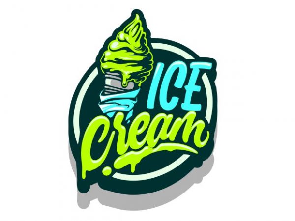 Ice cream vector t shirt design artwork