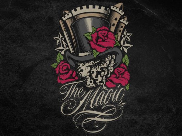 The magic design for t shirt