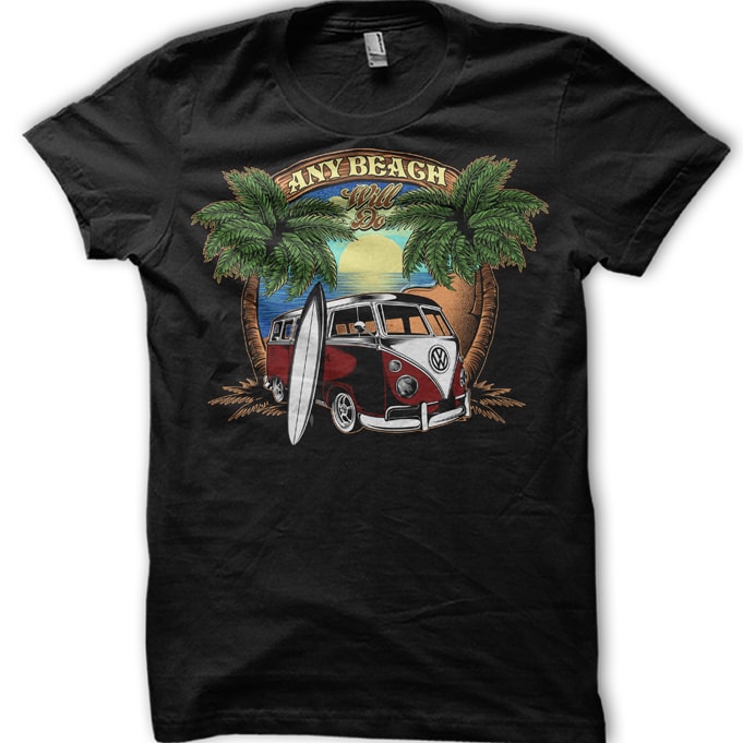 Any Beach Will Do buy t shirt design