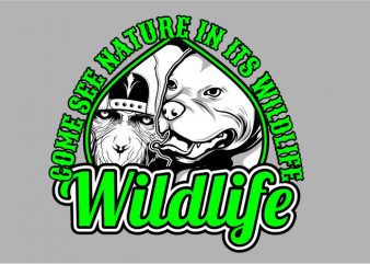 Wild Life t shirt design to buy