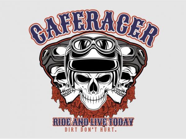 Ride and life today vector shirt design