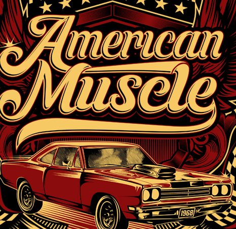 American muscle t shirt design for sale American muscle t shirt design for sale