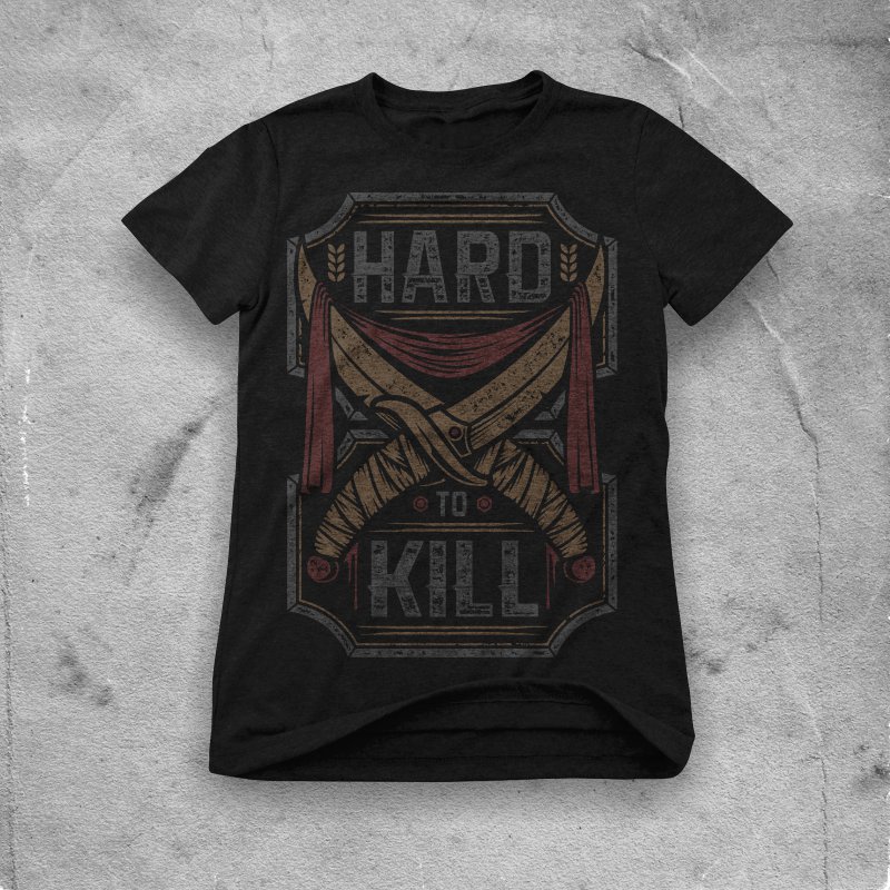 Hard to kill tshirt designs for merch by amazon