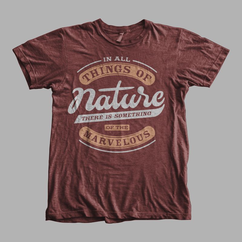 Nature tshirt designs for merch by amazon