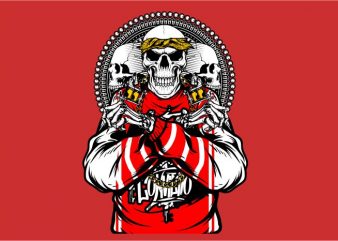 Skull Machine Tattoo t-shirt design png