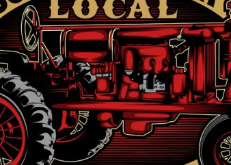 support your local farmer commercial use t-shirt design