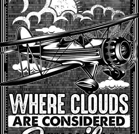 Where clouds are considered family vector t shirt design for download