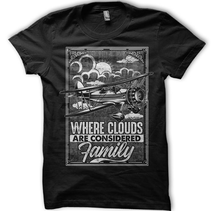 Where Clouds Are considered Family tshirt-factory.com