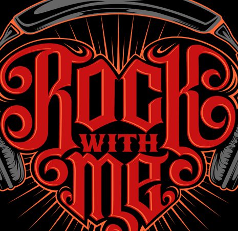 Rock with me vector t shirt design for download